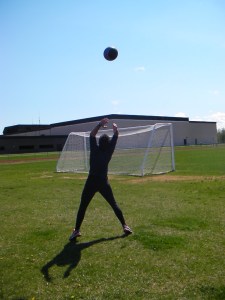 Working on explosive strength?...